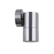 Pillar Light Fixed GU10 Titanium IP65 Round Back Plate