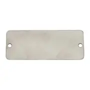 C.H. Hanson Blank Tag,SS,1 1/2in H,3in W,Silver,PK3 43188 C.H. Hanson 43188