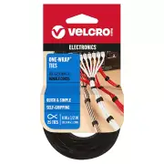 VELCRO Brand ONE-WRAP Thin Ties Cable Cord Organizer Reusable Straps - 25 Pcs