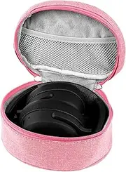 Geekria Shield Headphones Pouch Compatible with Sony WH-1000XM4, Skullcandy Crusher ANC2, JBL Tune770NC, Tune760NC, Case, Replacement Protective Travel Carrying Bag with Cable Storage (Pink)