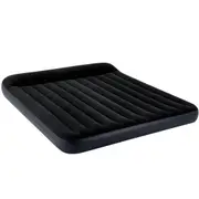 Intex Dura-Beam Classic Inflatable King Airbed Mattress with Pillow Rest Black