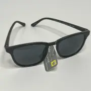 Solar Accents BLK CHR 100% UVA UVB Lens Protection Retro Square Sunglasses