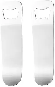 Stainless Steel Beer openers, Beverage Bottle openers, Flat and Simple Bottle Lifters. 2 Pack