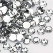 5000PCS 4Mm Resin Flatback Rhinestones for Crafts, Clear Flatback Rhinestones fo