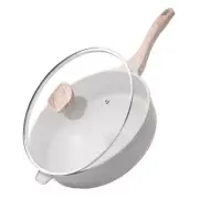 Nonstick Ceramic Deep Frying Pan, 12 Inch Non Toxic Large Skillet with Lid, 5...