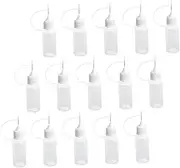 15pcs Precision Tip Glue Bottle Dispenser Applicator with Long for Crafts Leakproof Oil Filling and Easy Control for Home Projects and Repairs