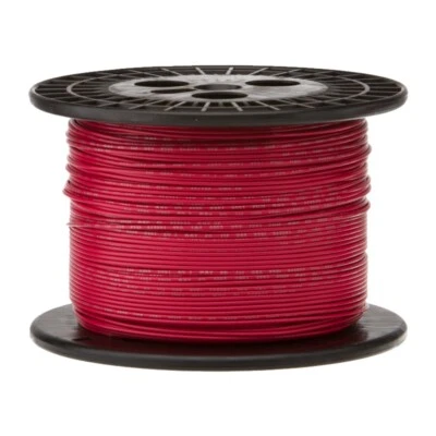 14 AWG Gauge TXL Automotive Stranded Hook Up Wire, 1000 ft, Red, 60 Volts