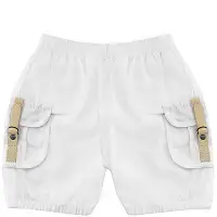 在飛比找Yahoo奇摩購物中心優惠-BURBERRY 英國倫敦白色純棉幼兒短褲-3 MONTHS