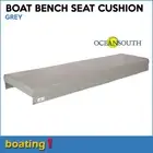 Boat Bench Seat Cushion 1200mm x 400mm Dense 50mm Foam - Grey