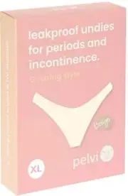 PELVI Leakproof Underwear G-String Beige XL