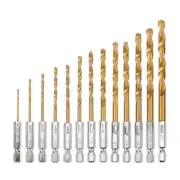 5pcs High Speed Steel Hex Shank Drill Bit Set 1 5mm 6 5mm Sturdy Material