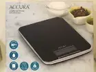NEW Accura electronic Digital kitchen scales Black Brand New In Packaging
