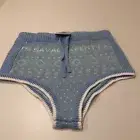Savage X Fenty FROST SMITTEN KNIT BOOTY SHORT Large