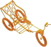 Housoutil Vintage Bike Figurine Rickshaw Model Home Decor Decor Crafts for Kids Crafts for Desktop Bedroom Decor Desktop Ornament Desktop Crafts Decoration Old Fashioned Child Aluminum Wire