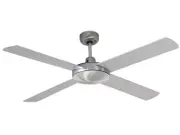 Futura 122cm Fan In Brushed Chrome With Silver Blades,Fans,Beacon Lighting