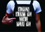 Women Want Me Cows Fear Me, Manly Apron Funny BBQ Apron, Grill, Grilling
