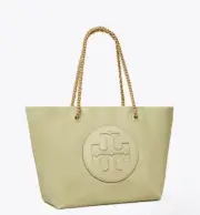 NWT Tory Burch Olive Sprig Ella Chain Tote