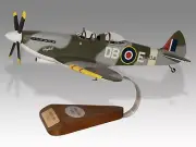 Supermarine Spitfire T.9 RAF Solid Mahogany Wood Handcrafted Display Model