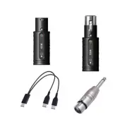 Mic Transmitter Receiver Plug and Play for Audio Mixer PA System Condenser