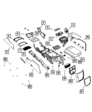 Genuine Mopar Console End Cap 1VV53HL1AB