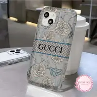 在飛比找蝦皮購物優惠-古馳 Gucci 花卉圖案 TPU 手機殼適用於 OPPO 