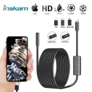 2MP Endoscope Camera IP67 Waterproof 8MM Hard Wire Pipeline Inspection Borescope