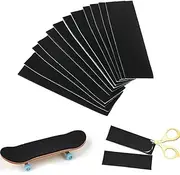 Wholesale Lot of 12PCS Wooden Fingerboard Deck Uncut Sandpaper Grip Tape Anti-Slip Stickers 110X35mm/4.33"*1.38" for Skateboard Accessory