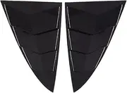 For Model3 2022 Compatible For Tesla Rear Window Triangular Louver Decorative Patch Exterior Decoration Modification Accessories(Baking Paint Pair)