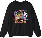 [VidiAmazing] You Can't Scare Me I Teach Kindergarten Halloween Teacher (1) ds059 T-Shirt