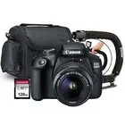 Canon EOS 4000D Digital SLR Camera and Canon EF-S 18-55mm III f/3.5-5.6 Lens Kit