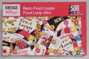 Vintage Kellogg's Retro Froot Loops 500-Piece 11"x18.25" Puzzle - NEW/Sealed