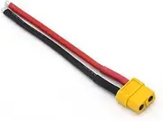 XT60 XT30 T XT90 MPX Plug Connector Male/Female Connector Plug with Silicone Wire 100mm for RC Battery Cable(XT60 Female)