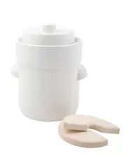 Davis & Waddell Fermentation Crock Fermenting Kimchi Sauerkraut Pickles More 3L