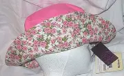 NWT BARBOUR Reversible Solid Pink Bucket Brim Hat Small Multi Color Flower S