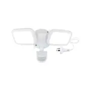 Brilliant 20W White Kratos LED DIY Twin Security Light With Motion Sensor