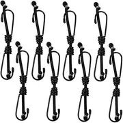 8pcs Motorcycle Tie Down Straps Luggage Fixing Bungee Cord Bikes Binding Straps Elastic Secure