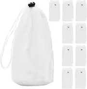 Pool Vacuum Bags | Fine Mesh Pool Vacuum Filter Bags,10 Pieces Reusable Nylon Pouch Water Cleaning Accessories for Dirt Hair Sand Silt Leaves Debris