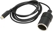 Tihebeyan Type C a Cigarette Cable 4.9 Feet Long Stable Output USB C to The Cigarette Lighter Adapter
