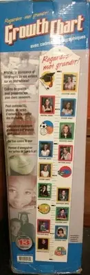 Watch Me Grow Growth Chart Wooden Picture Frame Record Height 3' - 6' Wall Mount