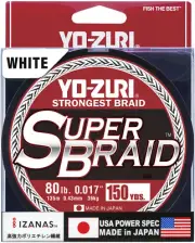 Yo-Zuri SuperBraid 150 yards, Yellow, Blue, White