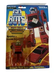 1985 Tonka GoBots SPARKY 50 Friendly Robot Sealed on Card~2