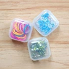 20Pcs Hot Portable Clear Casket Mini Storage Box Plastic Earplugs Container