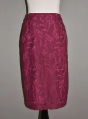CABI NEW $98 Plumberry Lace Frolic Pencil Skirt Size 6