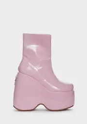 Baby Patent Say What You Mean Platform Boots