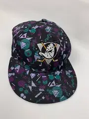 Anaheim Mighty Ducks SnapBack Hat Cap Bodhi Leaf Coffee Traders Retro 90's VG