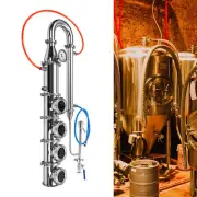 4" inch stainless moonshine still reflux column with copper bubble plate NEW