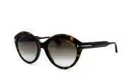 NEW TOM FORD MAXINE TF763/S 52K HAVANA BROWN GRADIENT AUTHENTIC SUNGLASSES