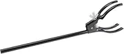 VILLFUL Condenser Clamp Bar Tube Jaws Labs Ground Rod Clamp Adjustable Hose Pipe Clip Spring Clamps Toggle Clamp Band F Clamps Laboratory Super Clamp Holders Hose Clamps Hole Silver Iron
