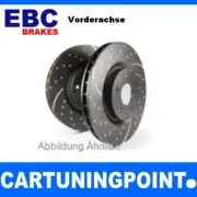 EBC Brake Discs Front Turbo Groove for Jaguar E-Type Convertible GD240 (for: Jaguar)