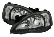 Mga headlight for Opel CORSA C 00-06 Itim LPOP30WS XINO AU